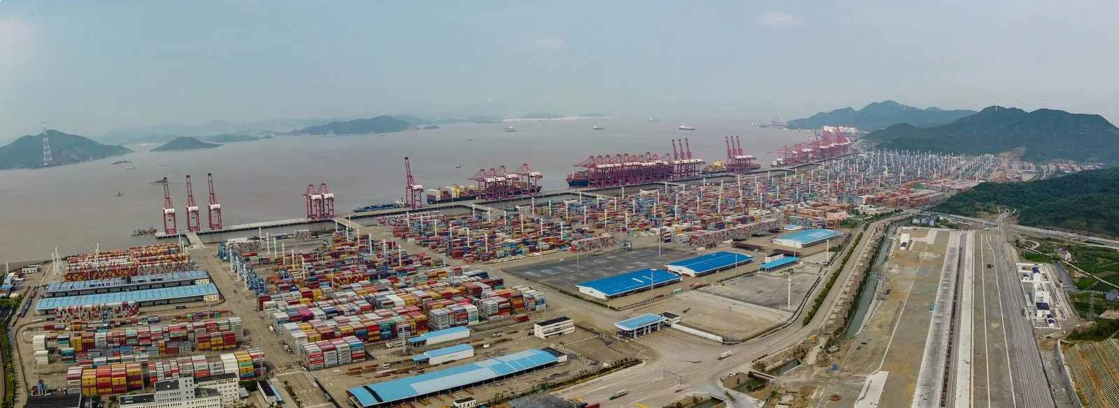Container terminal at Beilun in the Port of Ningbo-Zhoushan