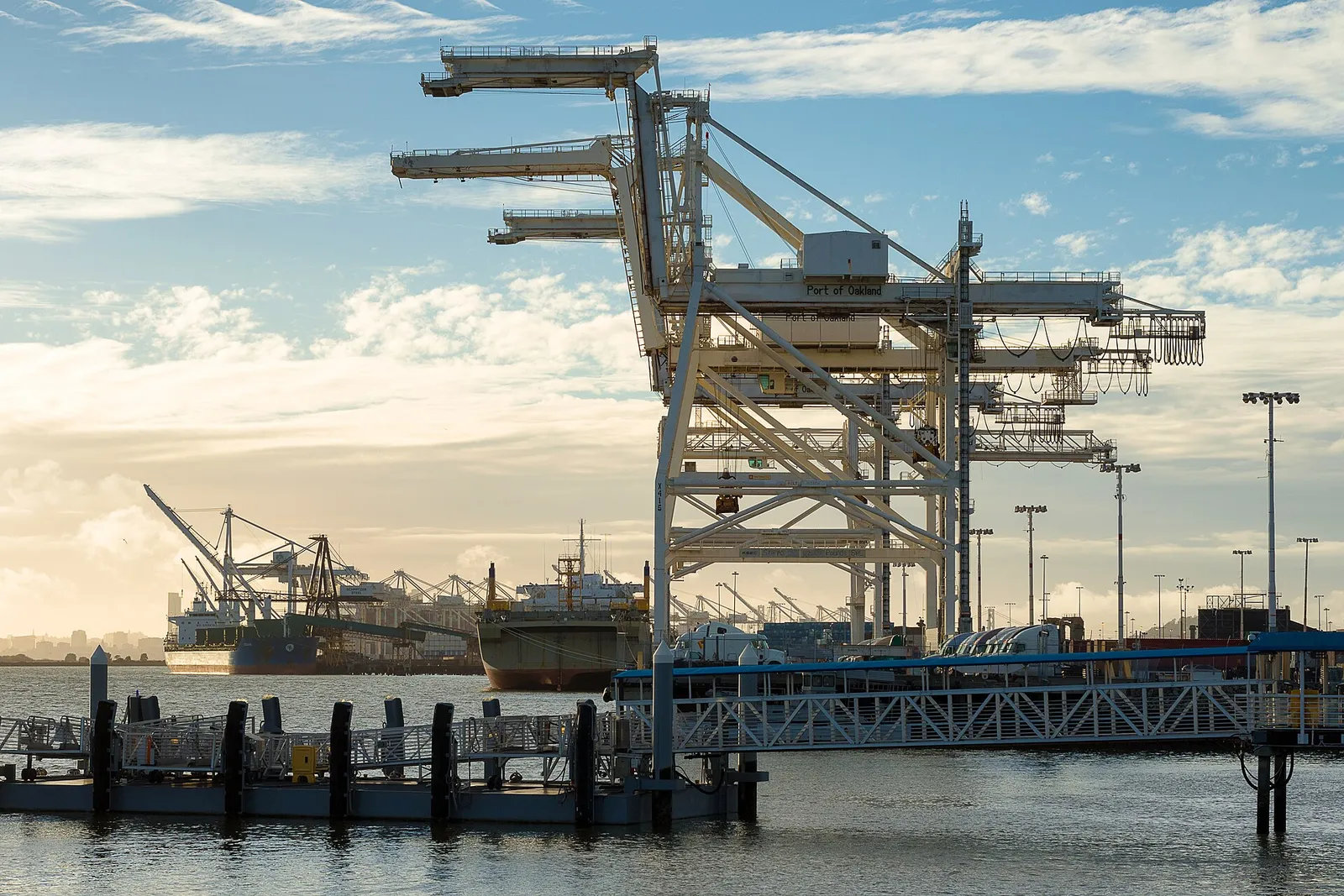 Container terminal cranes at the Port of Oakland